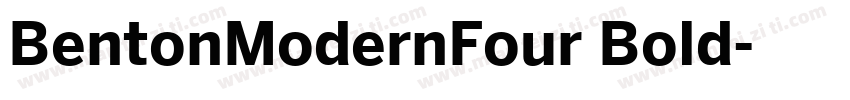 BentonModernFour Bold字体转换